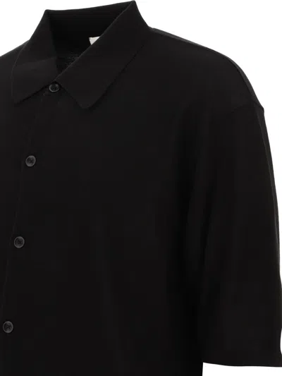 Shop Lemaire Knitted Shirt In Black