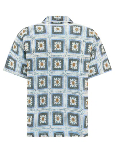Shop Nn07 Nn.07 "julio Crochet" Shirt In Blue
