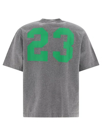 Shop Off-white "23 Varsity Skate" T-shirt In Grey
