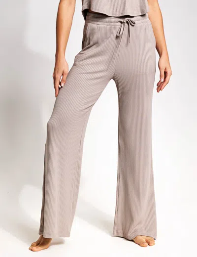 Shop Beyond Yoga Well Traveled Wide Leg Pant In Brown