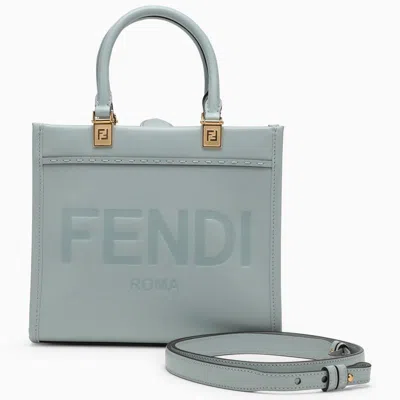 Shop Fendi Sunshine Small Bag In Blue