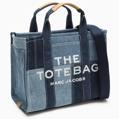 Shop Marc Jacobs Medium Patchwork Denim Tote Bag In Blue