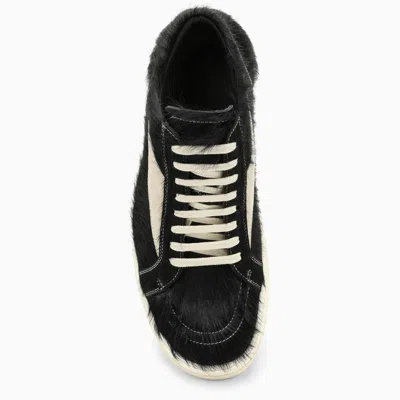 Shop Rick Owens Black/white Sneaker In With Fur
