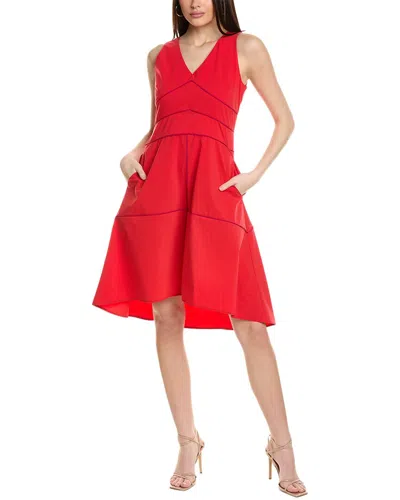 Shop Snider Sunset Dress In Red