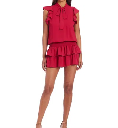 Shop Amanda Uprichard Essen Dress In Red