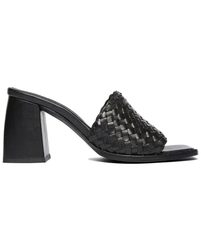 Shop Freda Salvador Rosie Leather Heel In Black