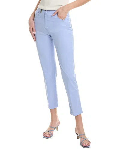 Shop Peserico Pant In Blue
