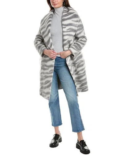 Shop Peserico Wool & Alpaca-blend Coat In Grey