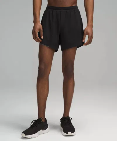 Shop Lululemon Men's Lined Fast And Free Shorts 6" In Black