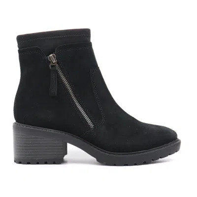 Salvia Demi Boot In Black Suede In Black
