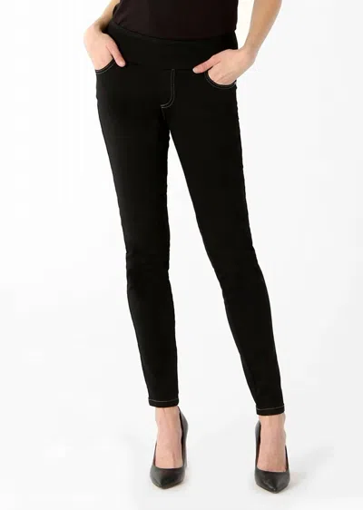 Shop Lisette L Hailey Denim 31" Thinny Pant In Black