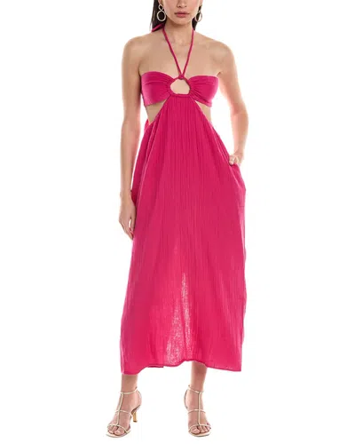 Shop Mara Hoffman Laila Maxi Dress In Pink