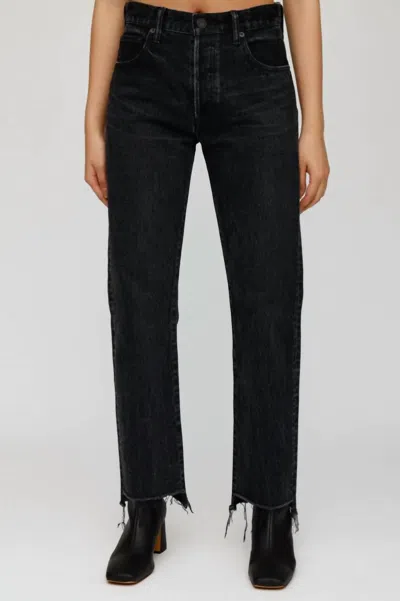 Shop Moussy Northville Straight Jean In Black