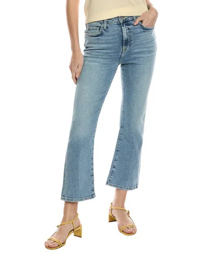 Shop 7 For All Mankind High Waist Slim Kick Must Flare Jean In Yellow