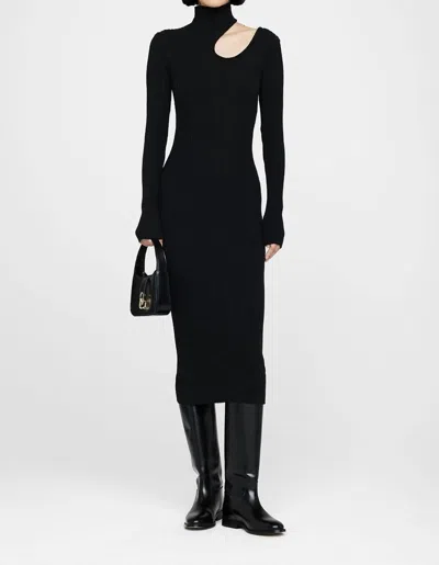 Shop Anine Bing Victoria Dress In Black