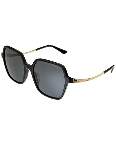 Shop Bulgari Women's Bv8252f 56mm Sunglasses In Black