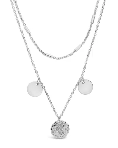 Shop Sterling Forever Polaris Layered Charm Necklace [silver]