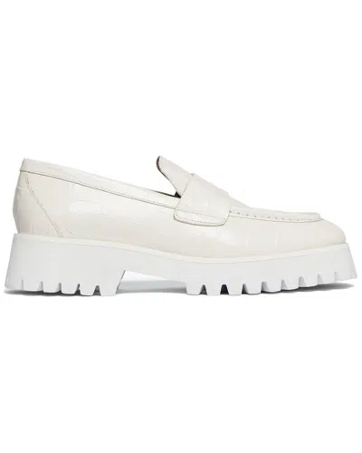 Shop Freda Salvador Hana Leather Loafer In White