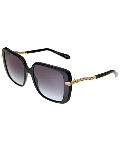 Shop Bulgari Women's Bv8237b 57mm Sunglasses In Black
