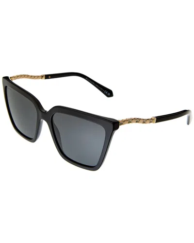 Shop Bulgari Women's Bv8255b 57mm Sunglasses In Black