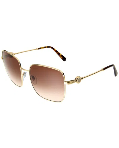 Shop Bulgari Women's Bv6165 57mm Sunglasses In Gold