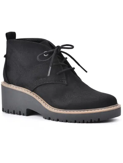 Shop White Mountain Daniella Womens Faux Suede Platform Chukka Boots In Grey
