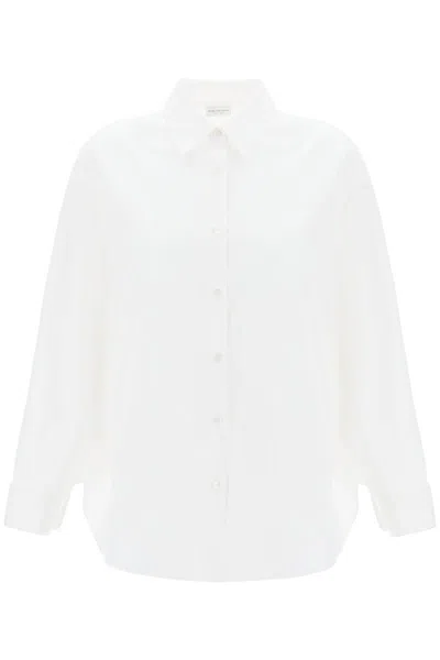 Shop Dries Van Noten Casio Oversized Shirt In White