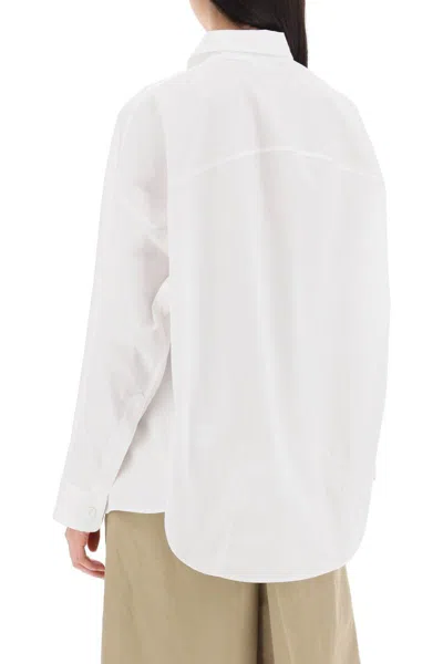 Shop Dries Van Noten Casio Oversized Shirt In White