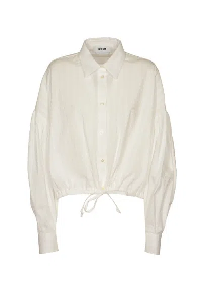 Shop Msgm Shirts White
