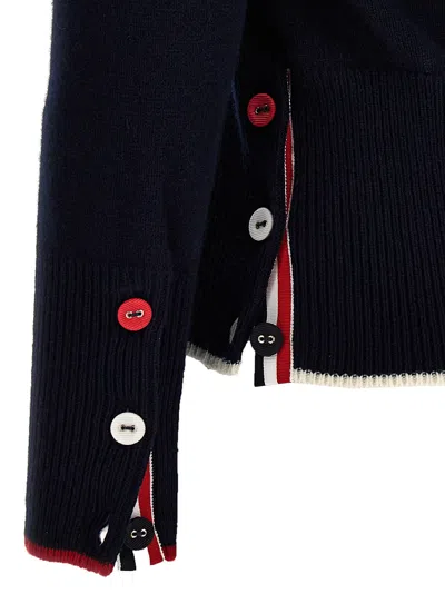 Shop Thom Browne Hector & Bow Sweater, Cardigans Blue