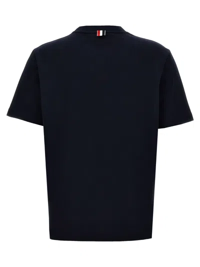 Shop Thom Browne Hector With A Hat T-shirt Blue