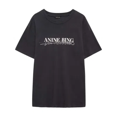 Shop Anine Bing T-shirts In Black