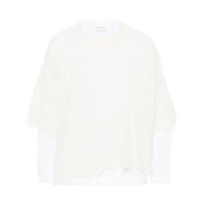 Atomo Factory Layered Raw-cut Jumper In Neutrals