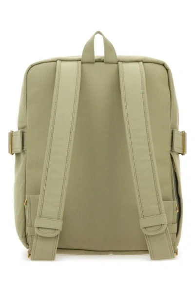 Shop Burberry Man Pastel Green Polyester Blend Trench Backpack