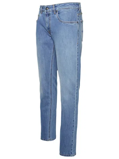 Shop Fay Man  Blue Cotton Jeans