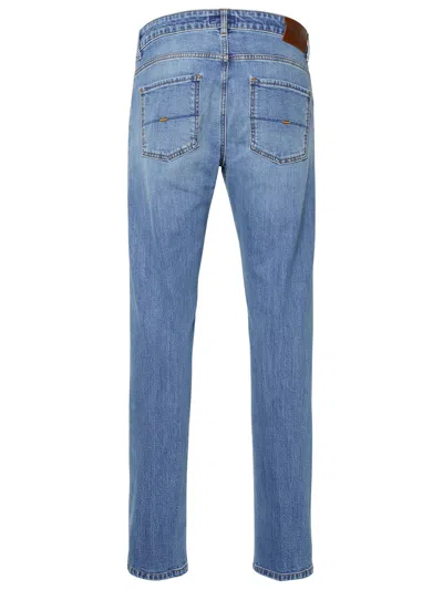 Shop Fay Man  Blue Cotton Jeans