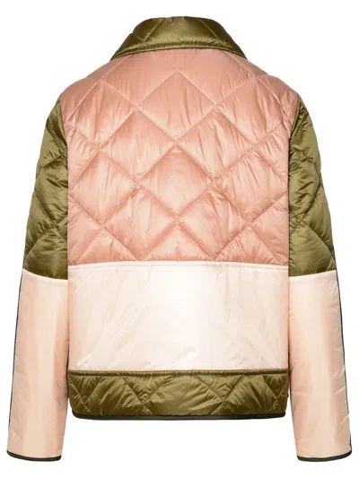 Shop Fay Woman  Green Polyamide '3 Ganci' Quilted Jacket