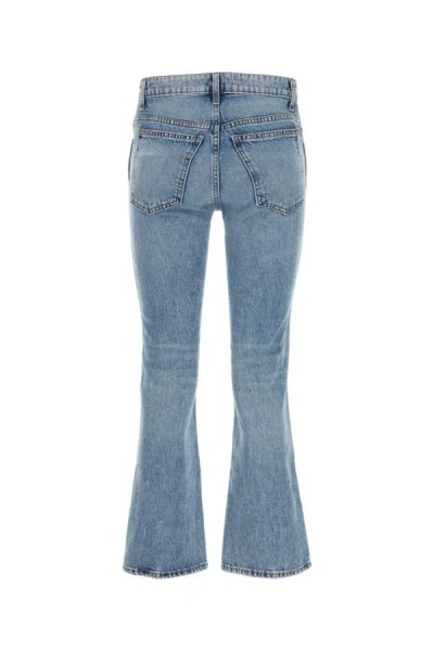 Shop Khaite Woman Denim Vivian Jeans In Blue