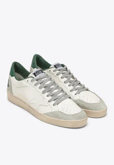 Shop Golden Goose Db Ball Star Vintage-effect Low-top Sneakers In White