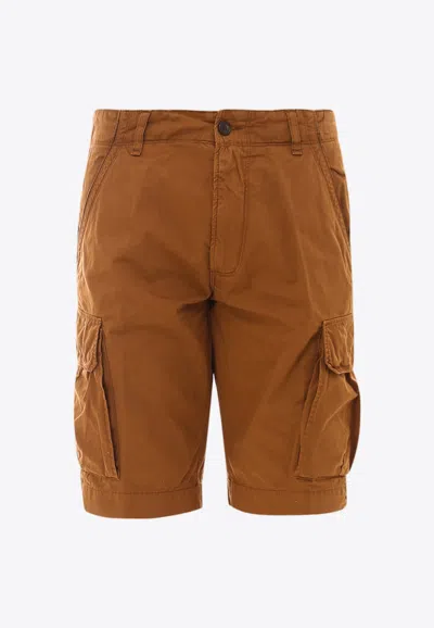 Shop Perfection Gdm Casual Cargo Shorts In Brown