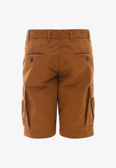 Shop Perfection Gdm Casual Cargo Shorts In Brown