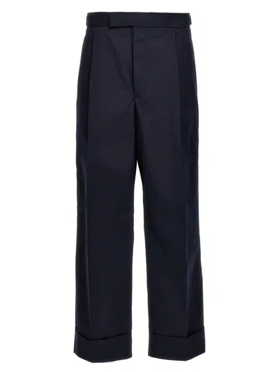 Shop Thom Browne 'fit 5' Pants In Blue
