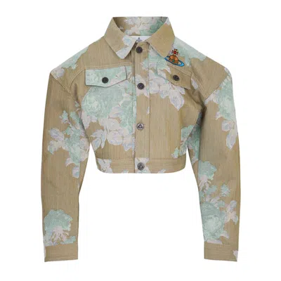 Shop Vivienne Westwood Cropped Jacket In A205