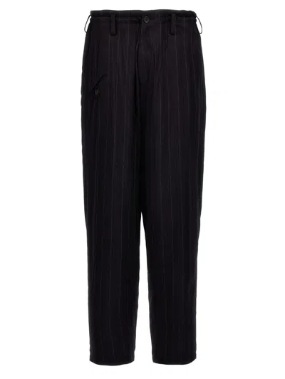 Shop Yohji Yamamoto 'a-r Coin Pockets' Pants In Black