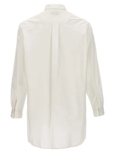 Shop Yohji Yamamoto 'z-standard Big Chain Stitch' Shirt In White