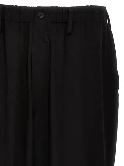 Shop Yohji Yamamoto 'u-double Stitch' Pants In Black