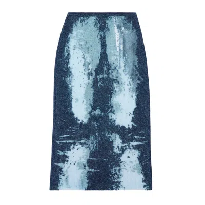 Shop Diesel Ribbed Skirt In 8at