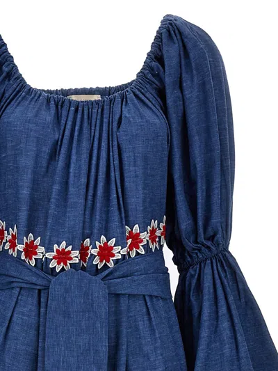 Shop Flora Sardalos 'amorgos' Dress In Blue