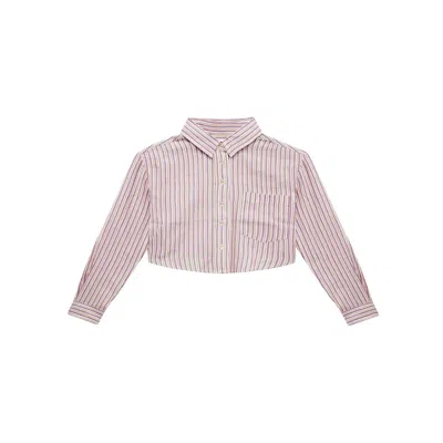 Shop Isabel Marant Cropped Shirt In 86lc
