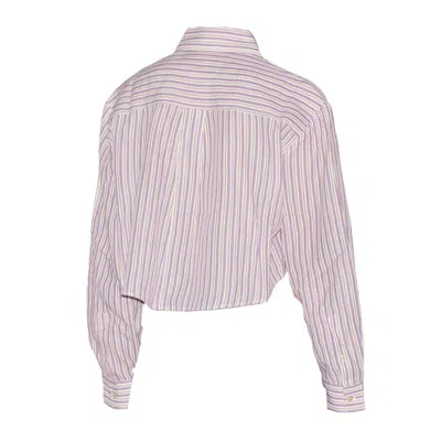 Shop Isabel Marant Cropped Shirt In 86lc